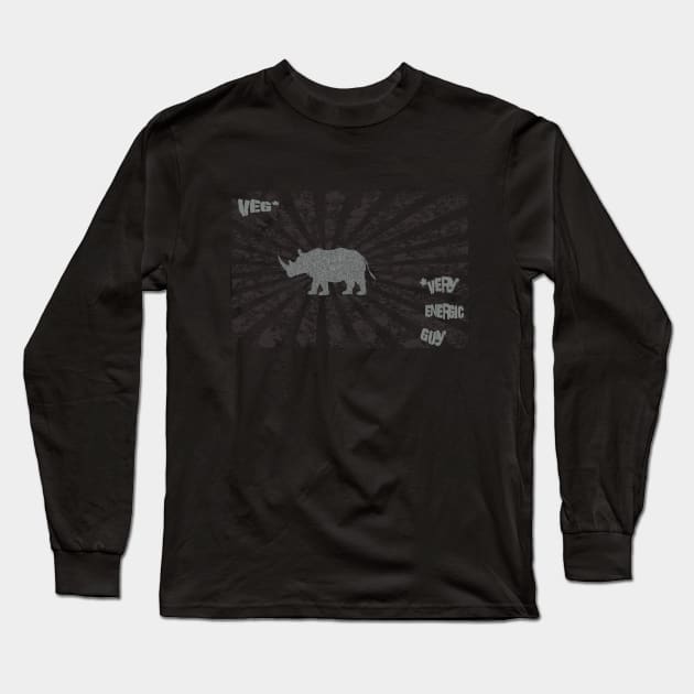 veg rhino Long Sleeve T-Shirt by teeco